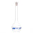 Volumetric Flask, 200ml - Class B - 14/23 Polyethylene Stopper, Borosilicate Glass - Blue Graduation, Tolerance ±0.300 - Eisco Labs