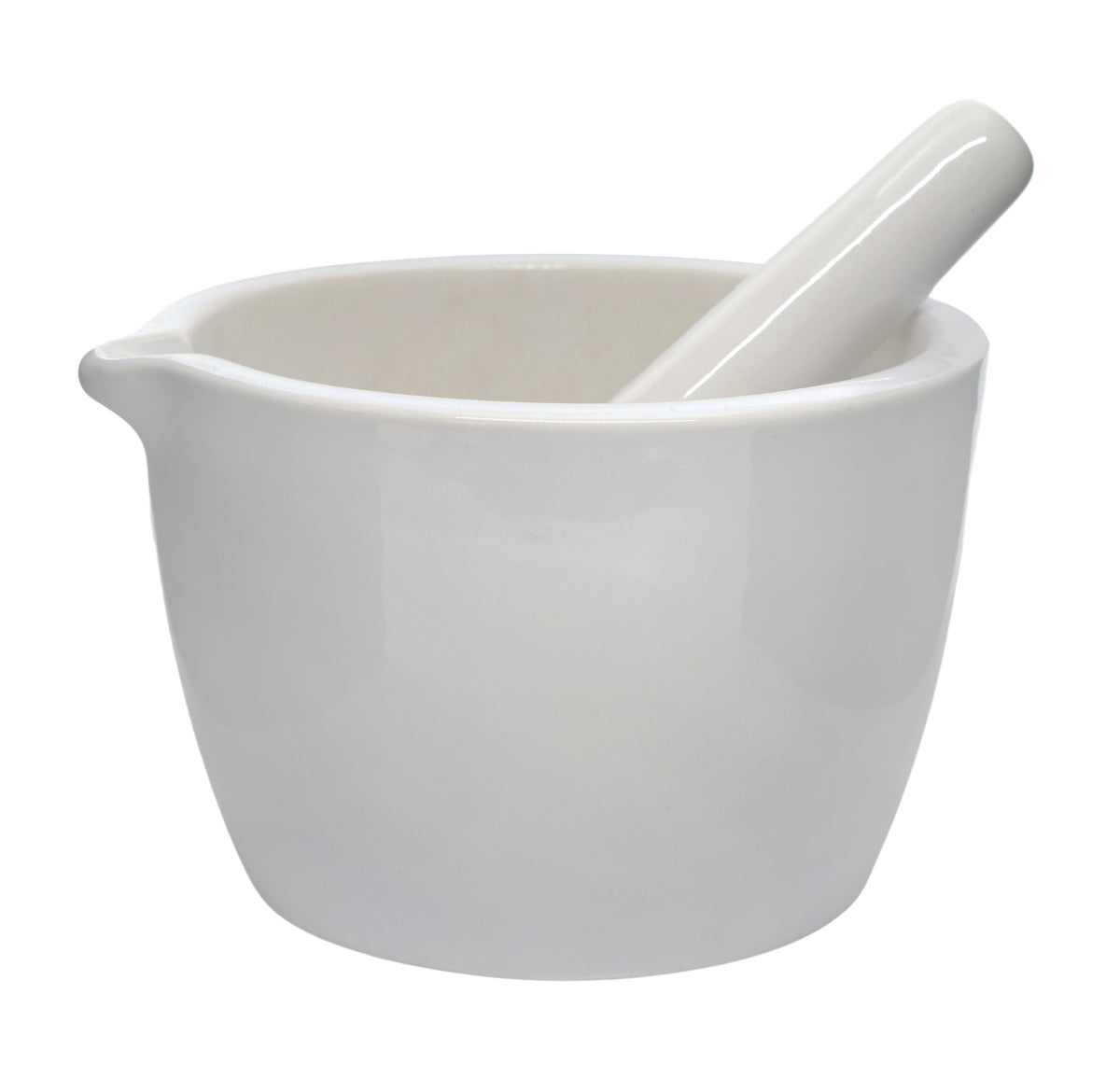 Porcelain Mortar & Pestle Set, 25oz - Heavy Duty Pattern